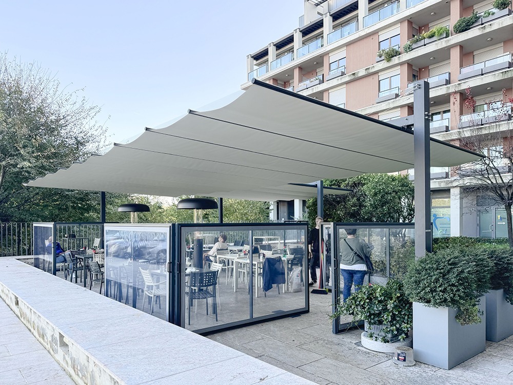 Realizzazione Vela Ombreggiante a Verona per Bistrot la Maison