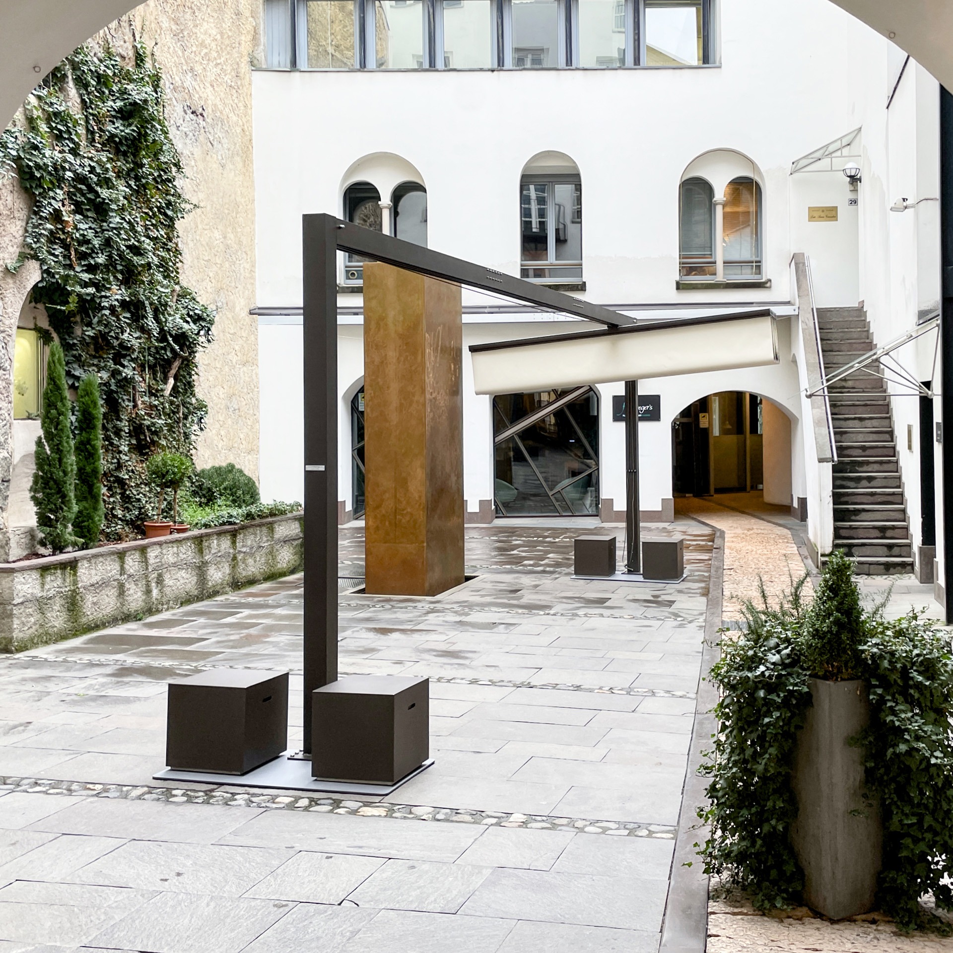 vele ombreggianti per esterno ristorante merano