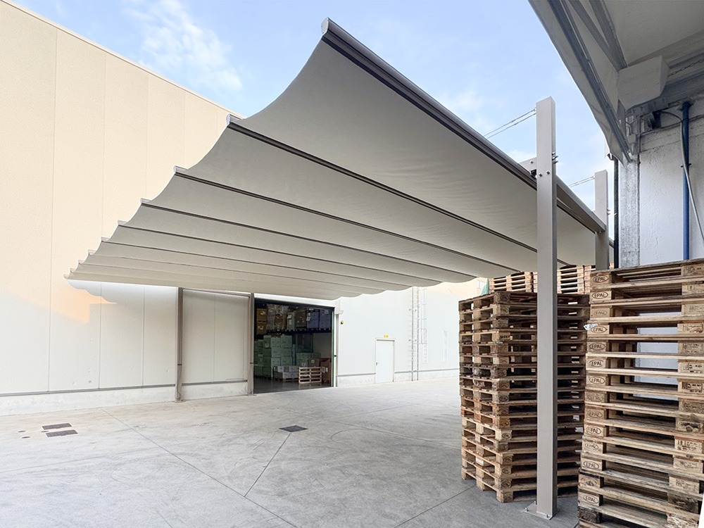 vele scorrevoli ombreggianti per aziende